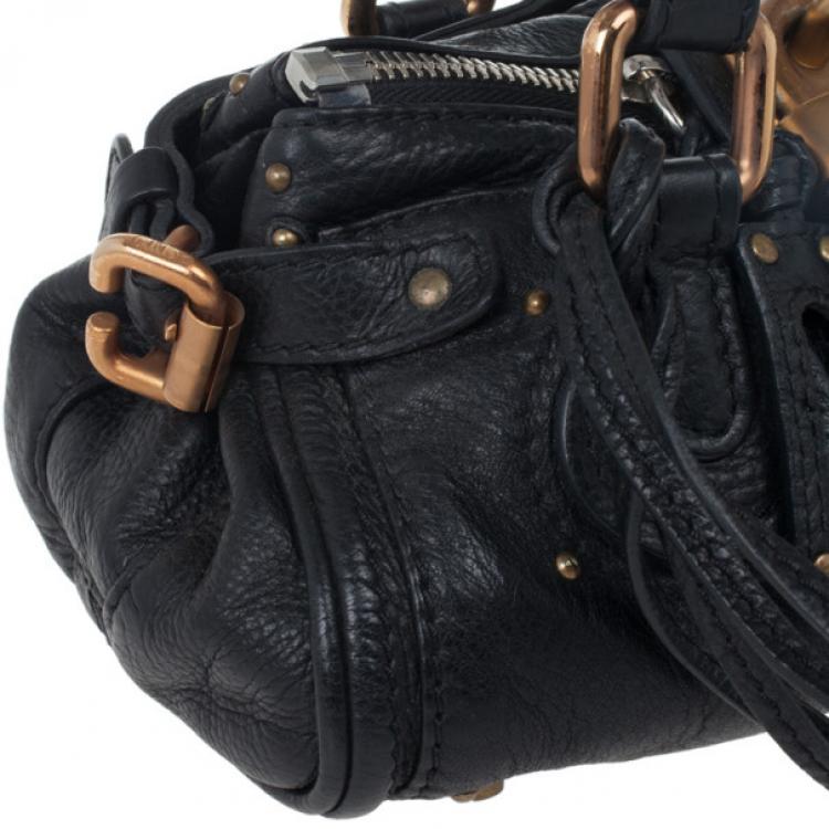 مملوكة مسبقًا Chloe Black Mini Paddington Bag