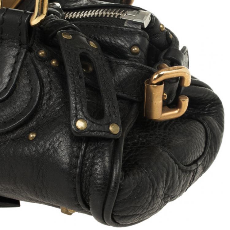 مملوكة مسبقًا Chloe Black Mini Paddington Bag