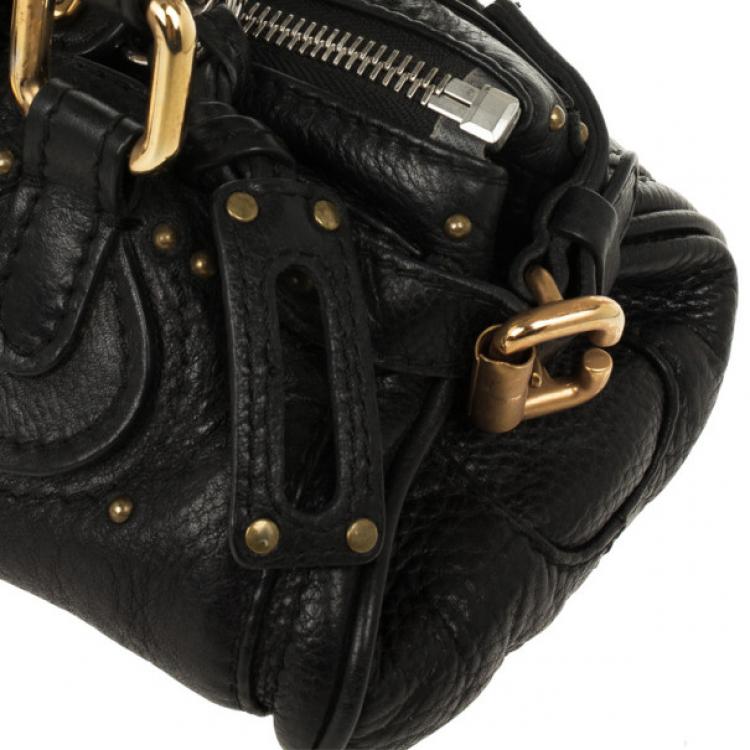 مملوكة مسبقًا Chloe Black Mini Paddington Bag