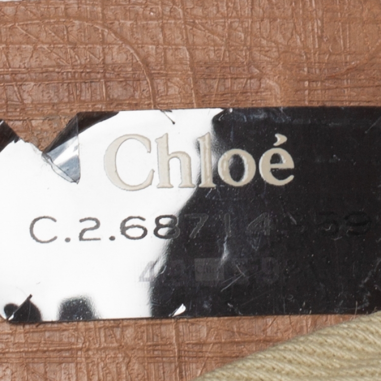 Pre Owned Chloe Orange Leather Medium Sally Shoulder Bag