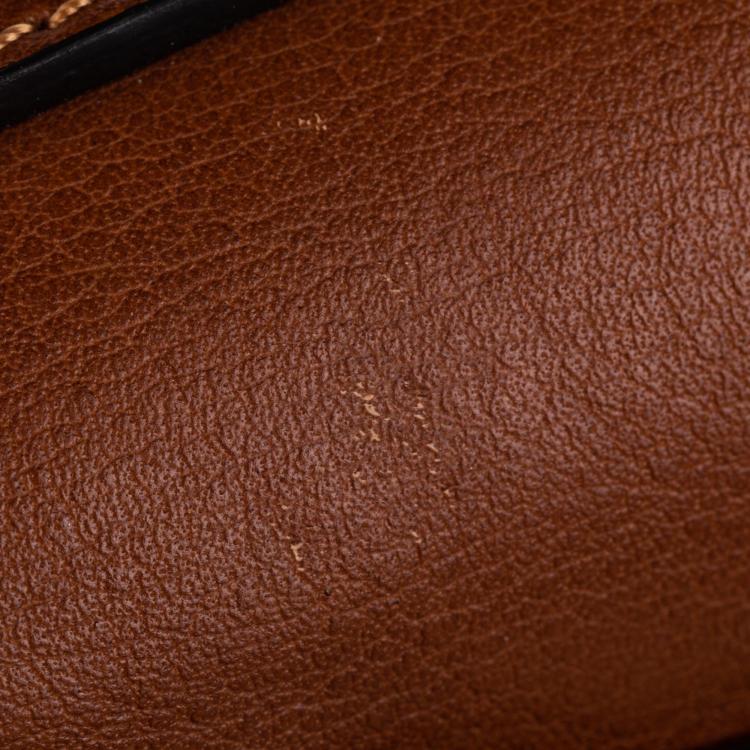 Pre Owned Chloe Brown Suede Small Nile Crossbody Bag