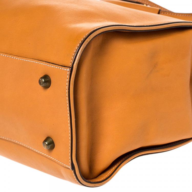 Pre Owned Chloe Tan Leather Pure Paddington Tote