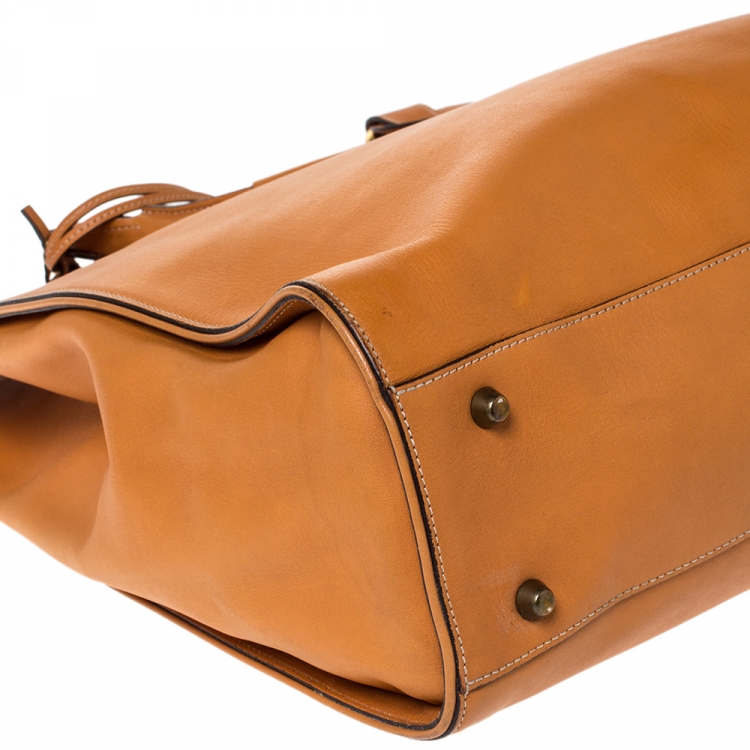 Pre Owned Chloe Tan Leather Pure Paddington Tote