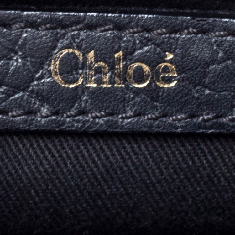 Pre Owned Chloe Black Leather Small Sally Shoulder Bag