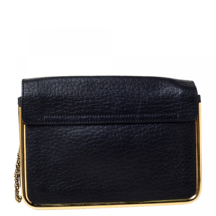 Pre Owned Chloe Black Leather Small Sally Shoulder Bag
