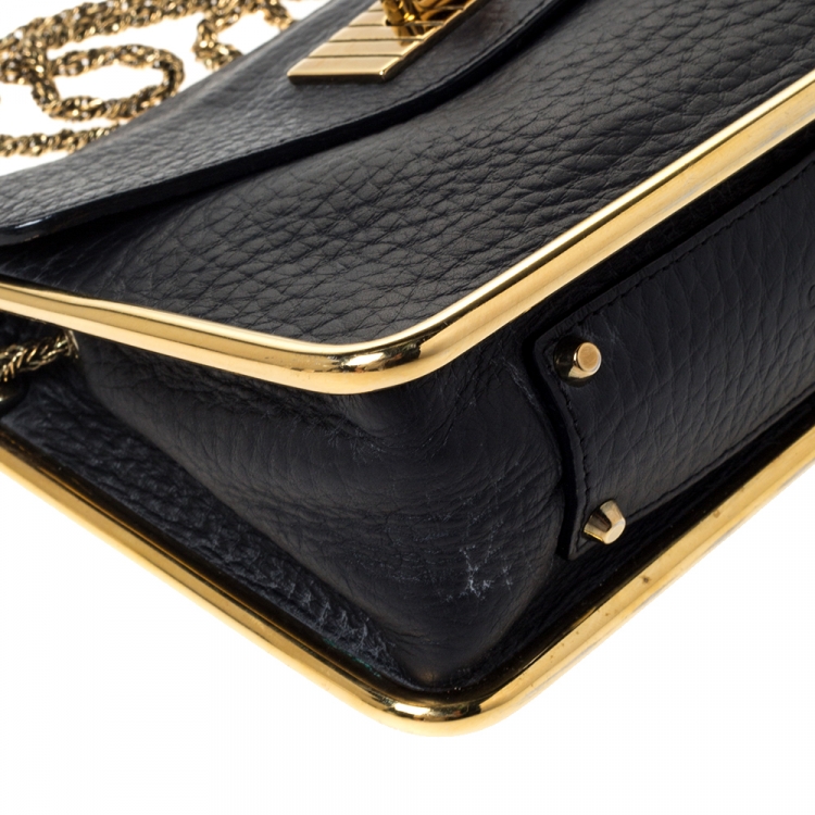 Pre Owned Chloe Black Leather Small Sally Shoulder Bag