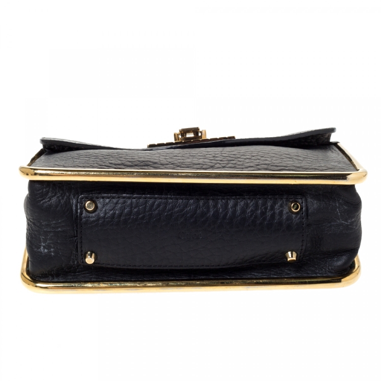 Pre Owned Chloe Black Leather Small Sally Shoulder Bag