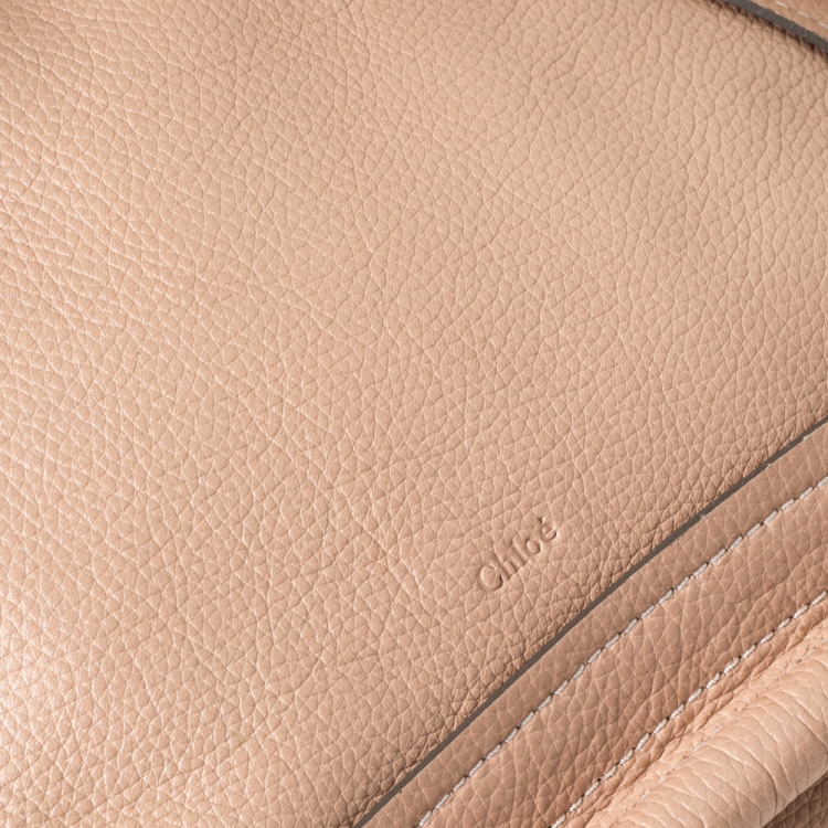مملوكة مسبقًا Chloe Beige Leather Medium Paraty Shoulder Bag