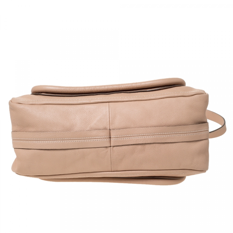 مملوكة مسبقًا Chloe Beige Leather Medium Paraty Shoulder Bag