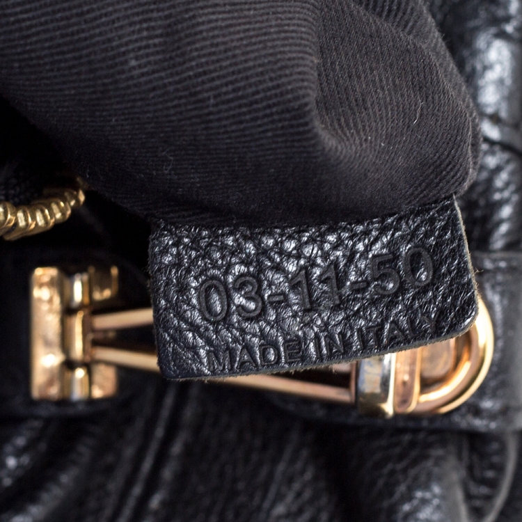 Pre Owned Chloe Black Leather Medium Paraty Shoulder Bag