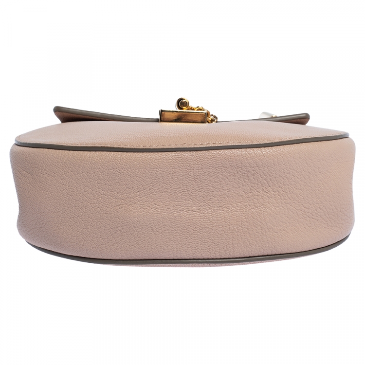 Pre Owned Chloe Beige Leather Small Drew Shoulder Bag