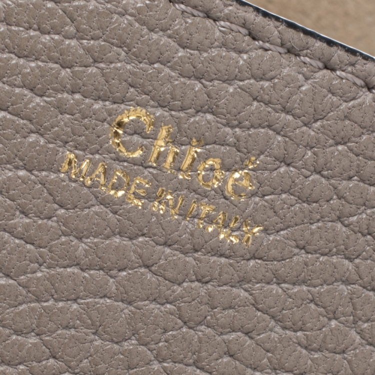 Pre Owned Chloe Beige Leather Small Drew Shoulder Bag