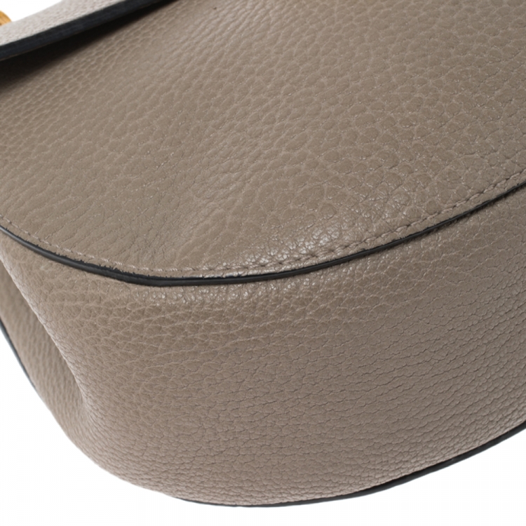 Pre Owned Chloe Beige Leather Small Drew Shoulder Bag