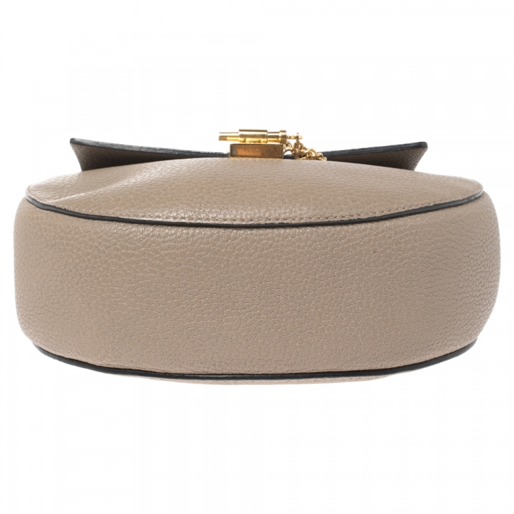Pre Owned Chloe Beige Leather Small Drew Shoulder Bag