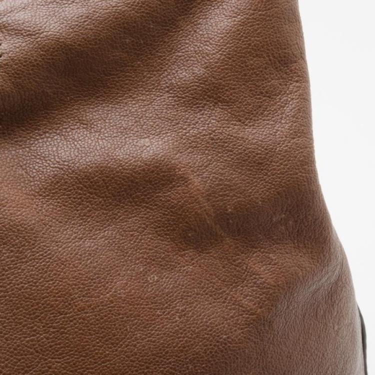 Pre Owned Chloe Brown Leather Kerala Large Tote