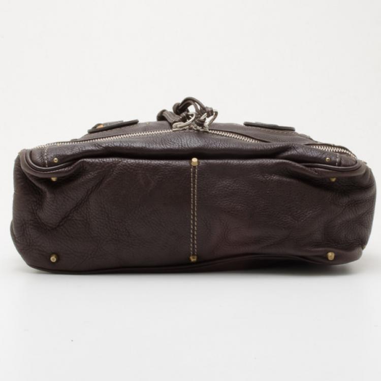 Pre Owned Chloe Leather Paddington Zippy Satchel 