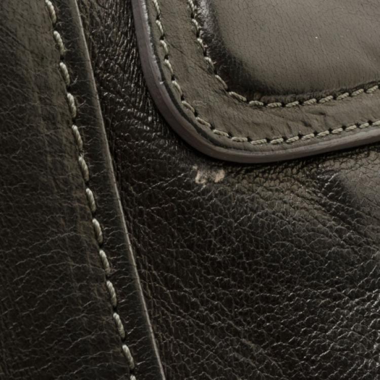 Pre Owned Chloe Black Leather Heloise Tote 