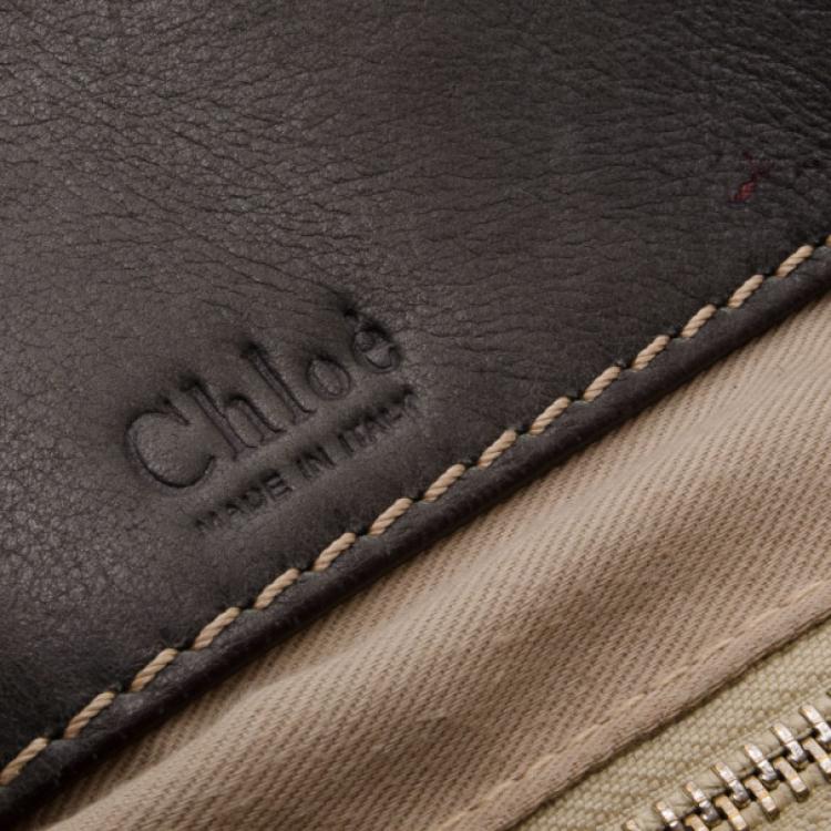 Pre Owned Chloe Brown Medium Edith Satchel