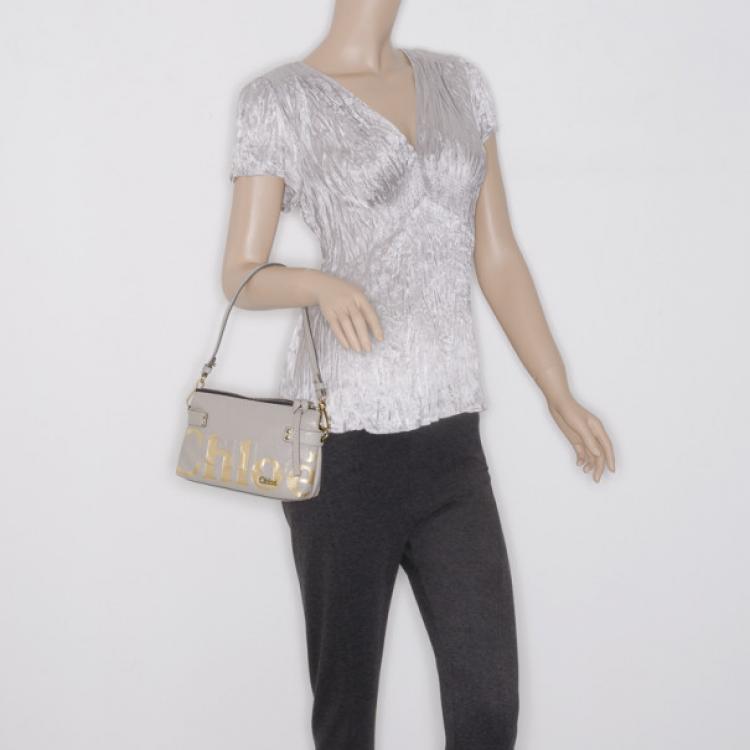 Pre Owned Chloe Logo Crossbody Bag