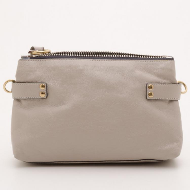 Pre Owned Chloe Logo Crossbody Bag