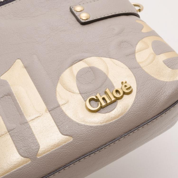Pre Owned Chloe Logo Crossbody Bag