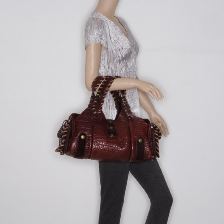 Pre Owned Chloe Dark Brown Silverado Satchel