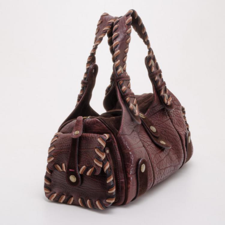 Pre Owned Chloe Dark Brown Silverado Satchel