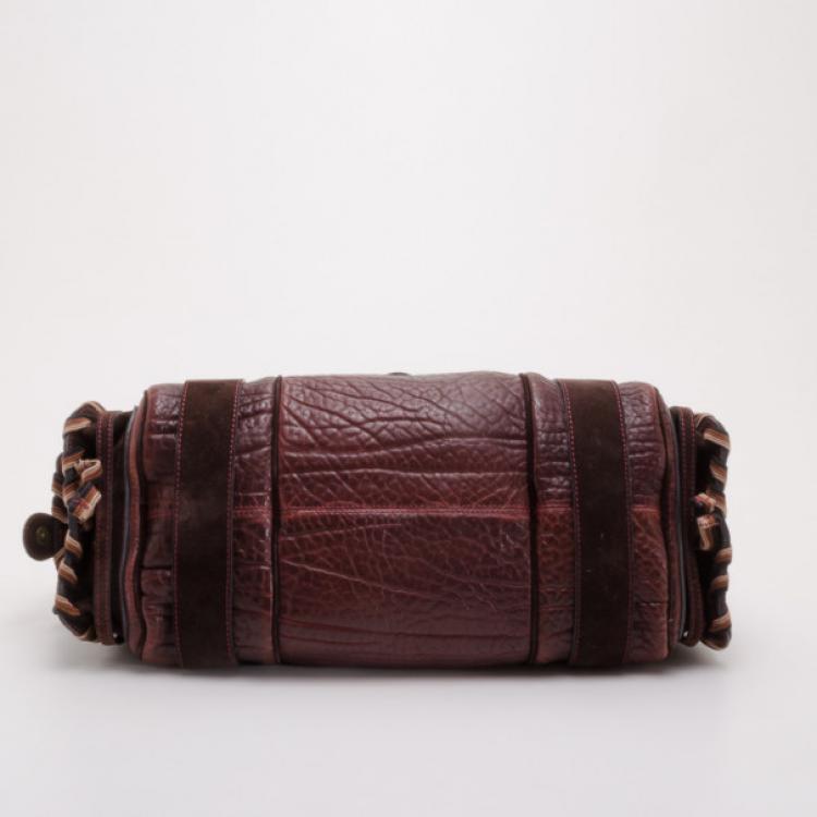 Pre Owned Chloe Dark Brown Silverado Satchel
