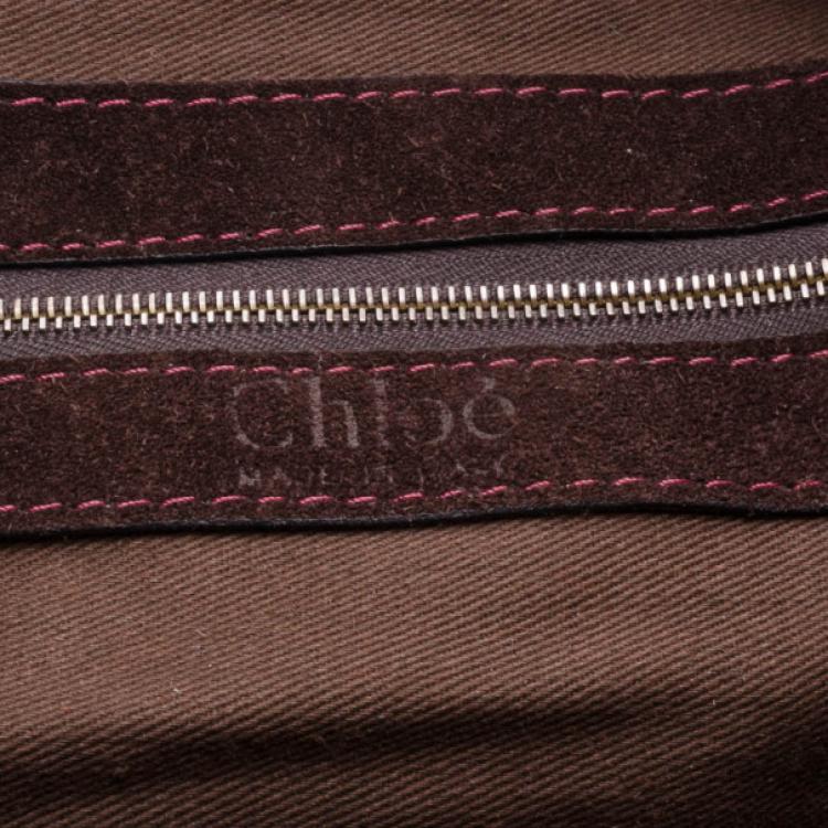 Pre Owned Chloe Dark Brown Silverado Satchel