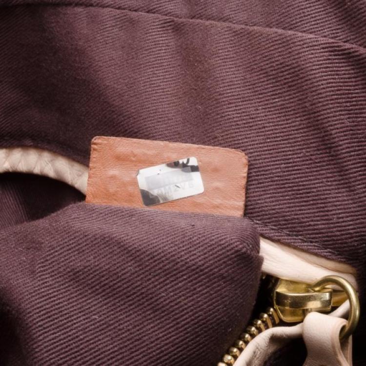 Pre Owned Chloe Tan Leather Paraty Limited Edition