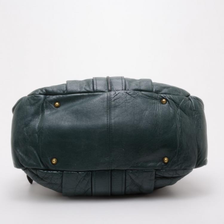 Pre Owned Chloe Forest Green Large Heloise Tote