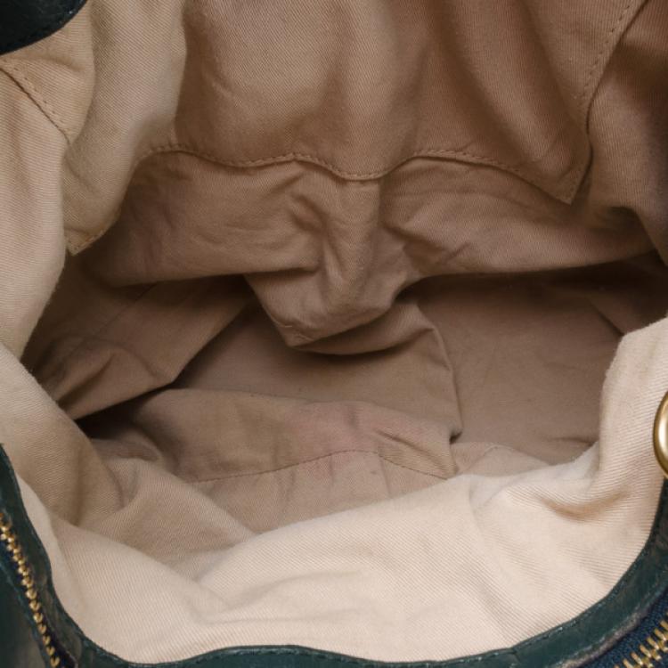 Pre Owned Chloe Forest Green Large Heloise Tote