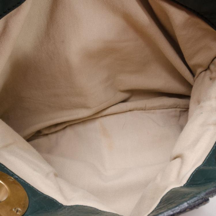 Pre Owned Chloe Forest Green Large Heloise Tote