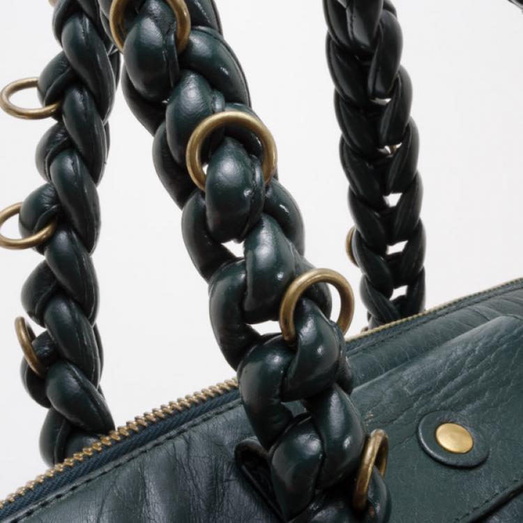 Pre Owned Chloe Forest Green Large Heloise Tote