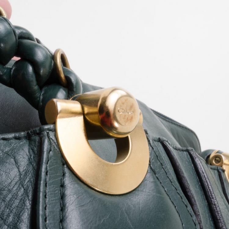 Pre Owned Chloe Forest Green Large Heloise Tote