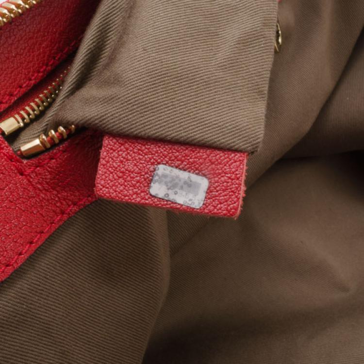 Pre Owned Chloe Red Extra Large Elsie Bag