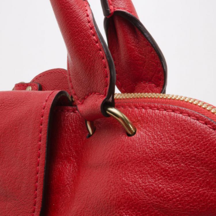 Pre Owned Chloe Red Extra Large Elsie Bag