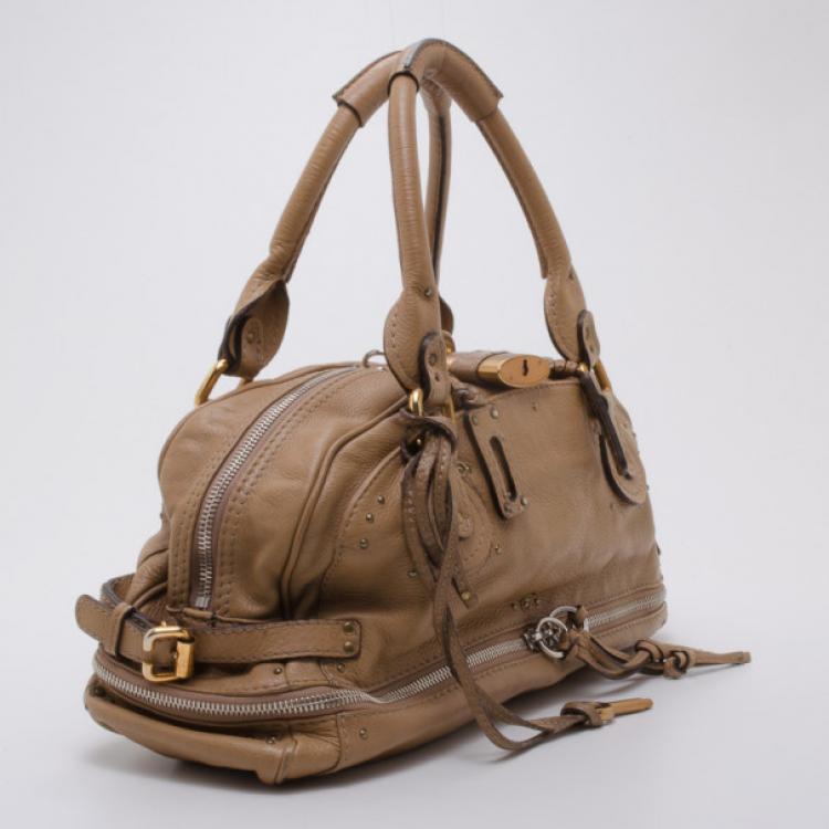 Pre Owned Chloe East West Paddington Zippy Satchel