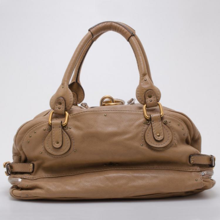 Pre Owned Chloe East West Paddington Zippy Satchel