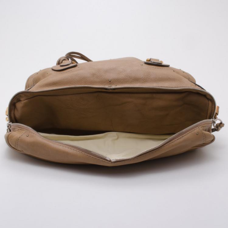 Pre Owned Chloe East West Paddington Zippy Satchel
