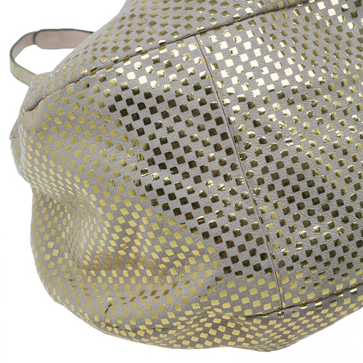 Pre Owned Chloe Metallic Gold Leather Ethel Satchel
