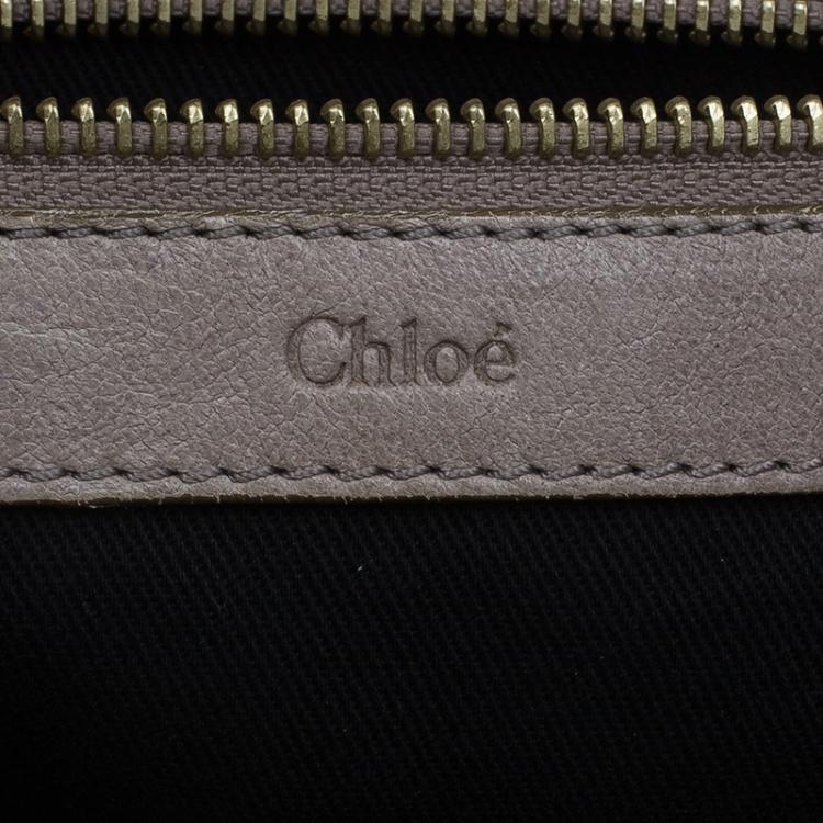 Pre Owned Chloe Metallic Gold Leather Ethel Satchel