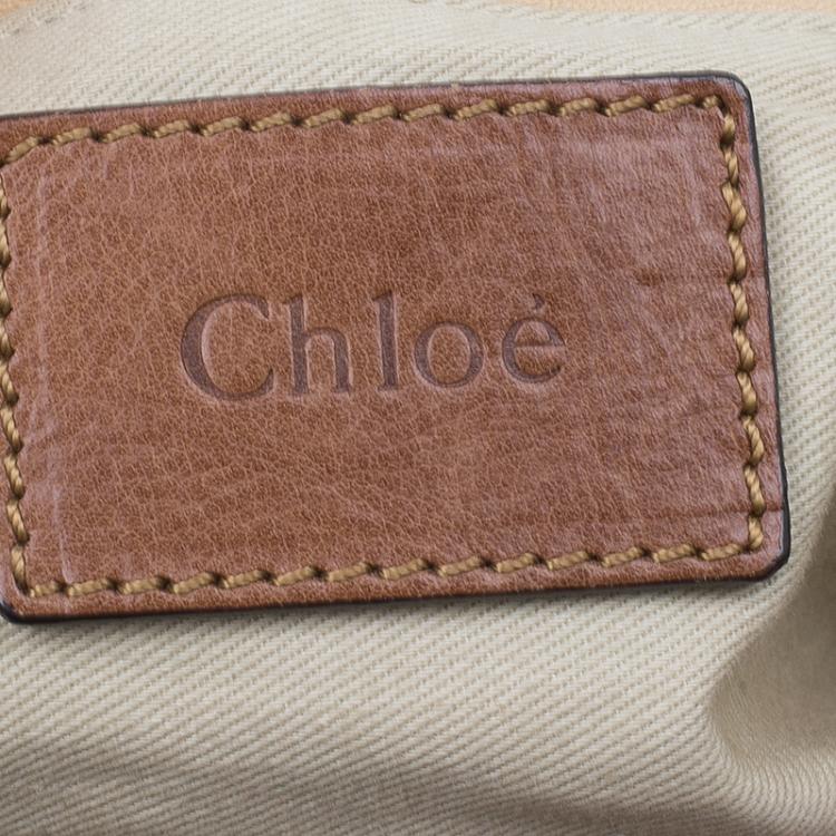 Pre Owned Chloe Brown Leather Medium Paraty Handbag