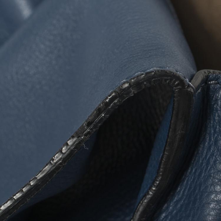 Pre Owned Chloe Blue Leather Medium Marcie Crossbody Bag