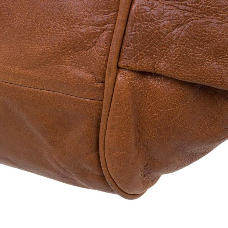 Pre Owned Chloe Brown Leather Medium Ethel Satchel