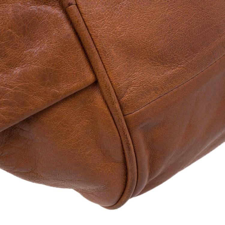 Pre Owned Chloe Brown Leather Medium Ethel Satchel