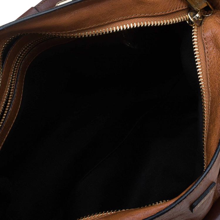 Pre Owned Chloe Brown Leather Medium Ethel Satchel