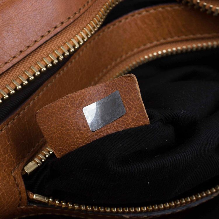 Pre Owned Chloe Brown Leather Medium Ethel Satchel