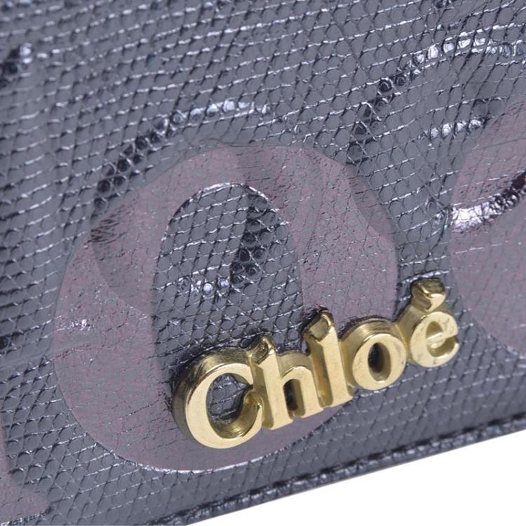 Pre Owned Chloe Black Leather Eclipse Tote Bag