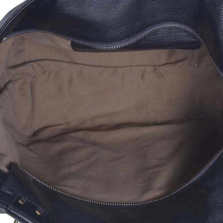 Pre Owned Chloe Black Leather Eclipse Tote Bag